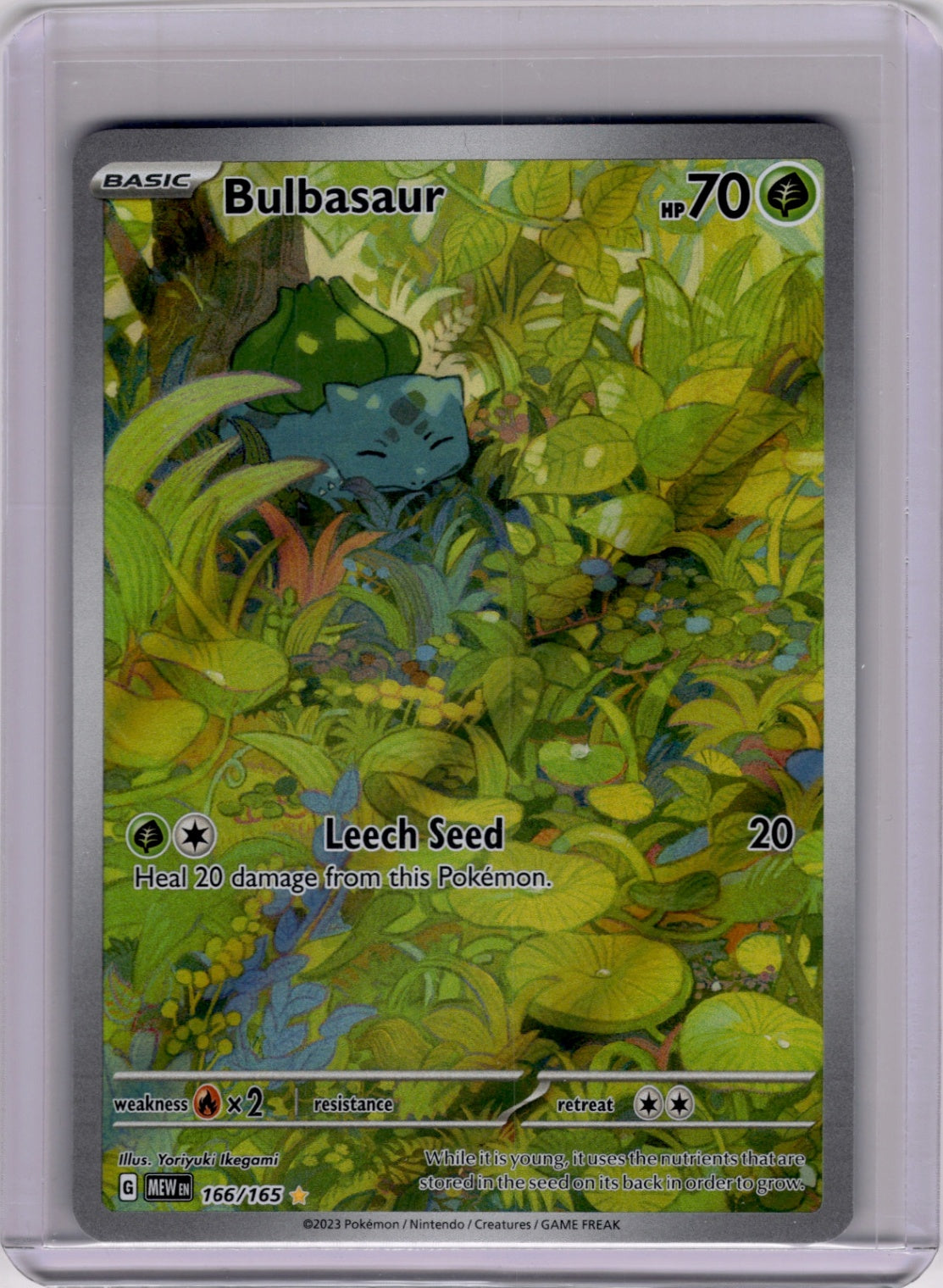 Bulbasaur - - 166/165 - Illustration Rare