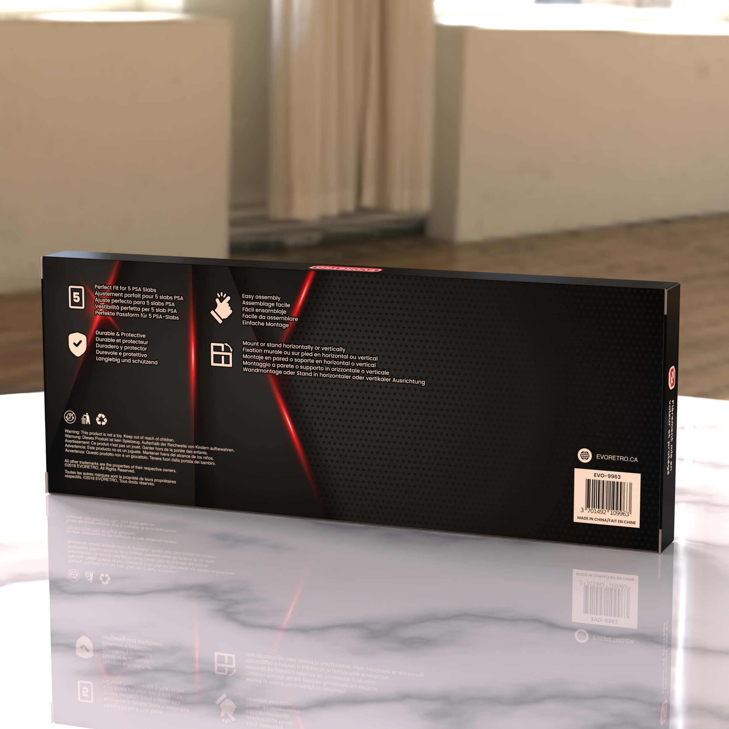 Premium PSA Graded Wooden Frame Display with UV Glass