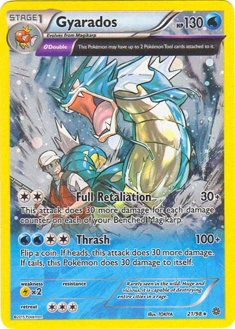 Gyarados - 21/98 (Cosmos Holo) - 021/098 - Holo Rare