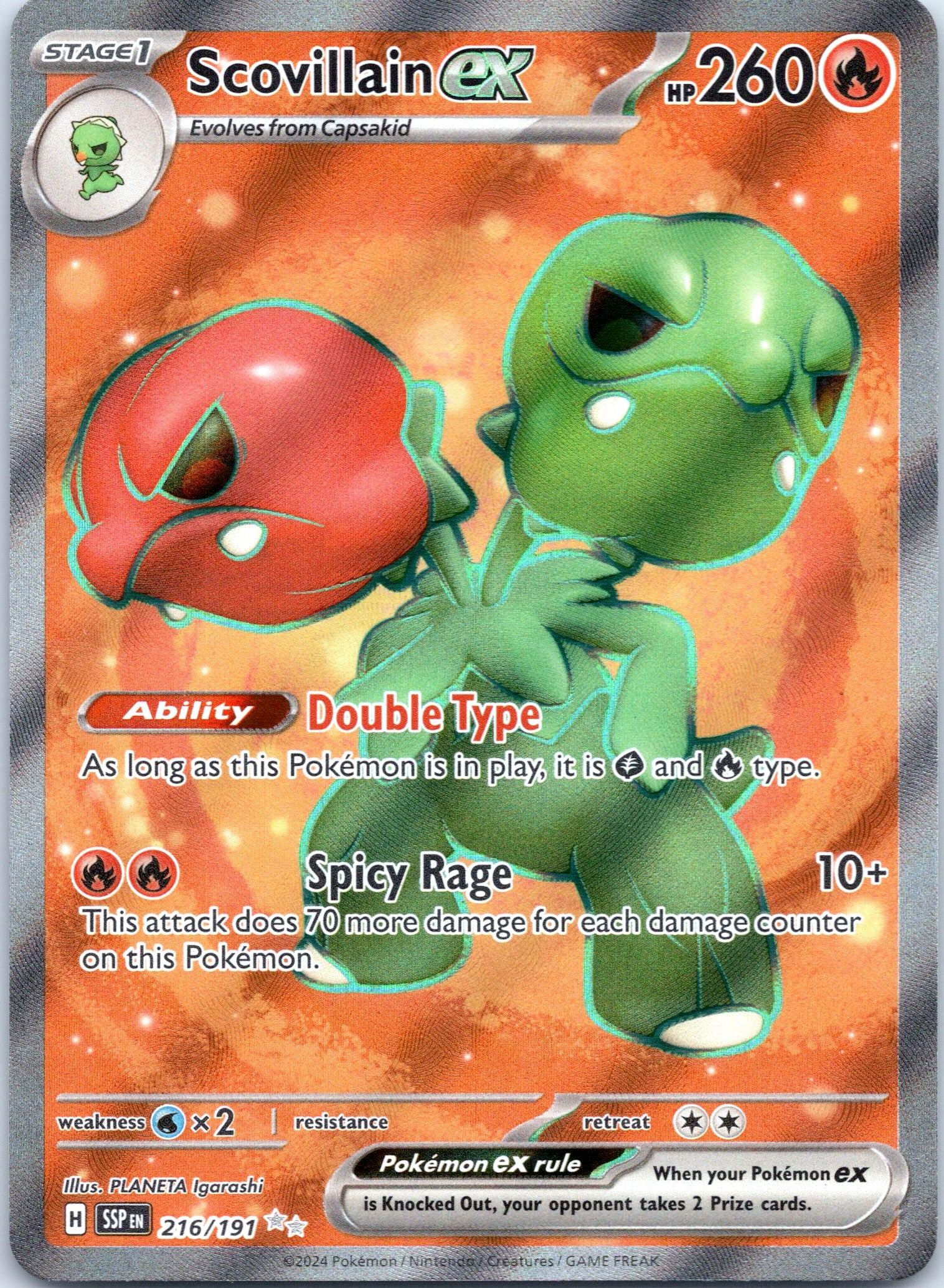 Scovillain ex - 216/191 - Ultra Rare