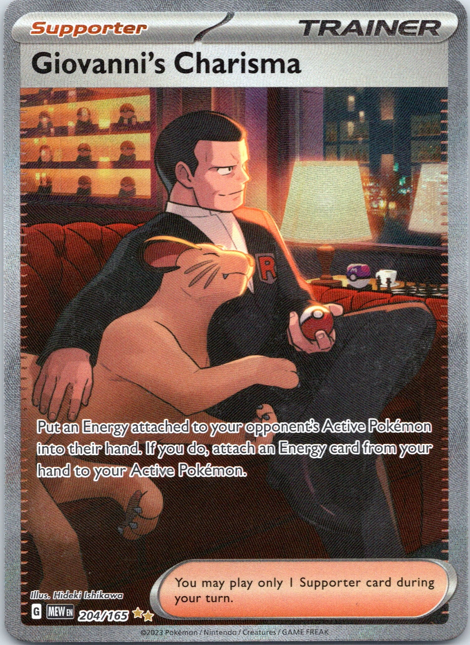 Giovanni's Charisma - 204/165 - Special Illustration Rare