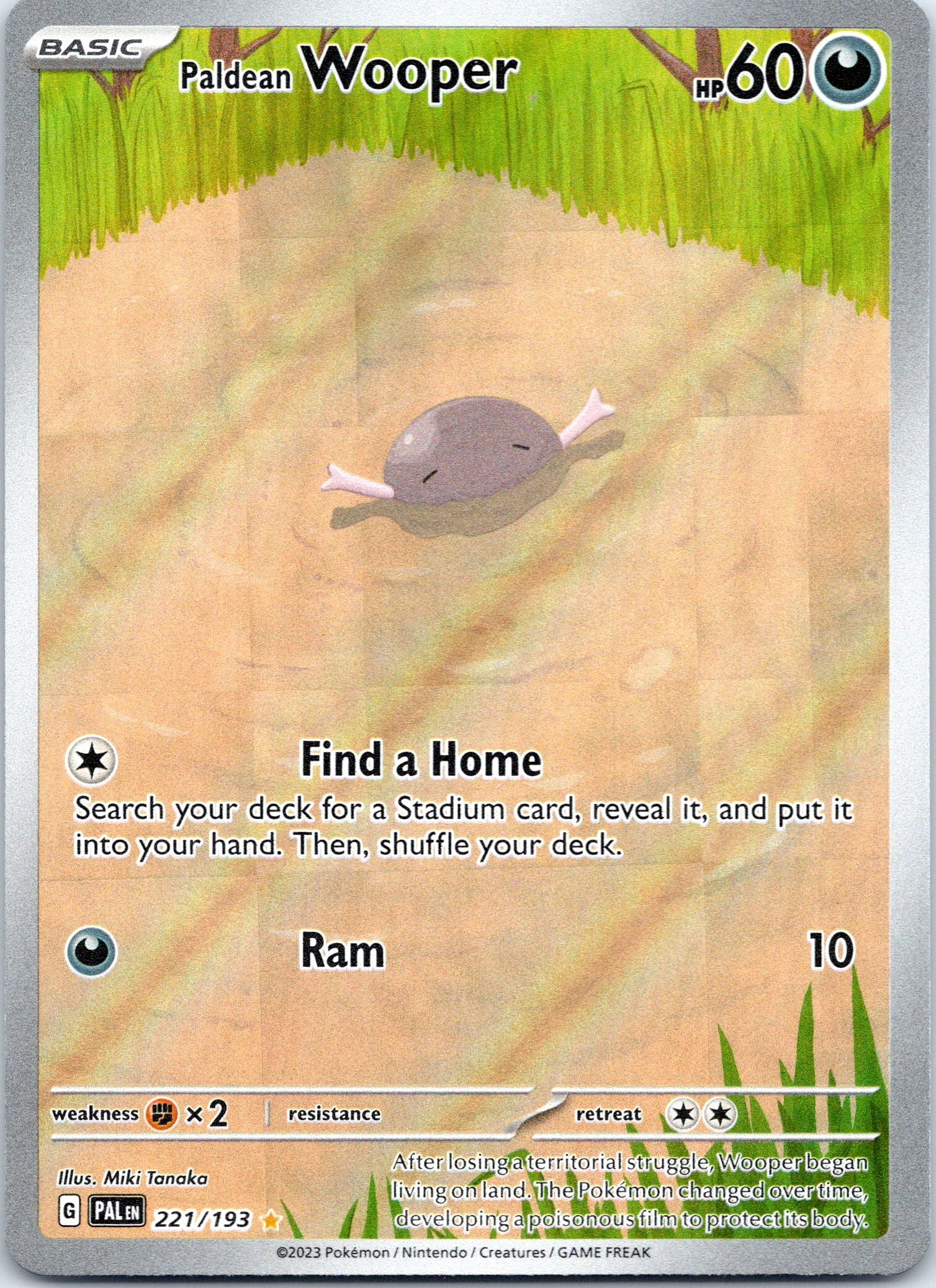 Paldean Wooper - 221/193 - Illustration Rare