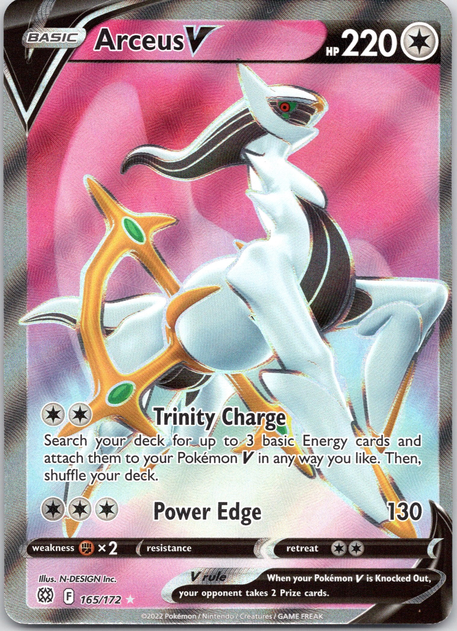 Arceus V (Full Art) - 165/172 - Ultra Rare