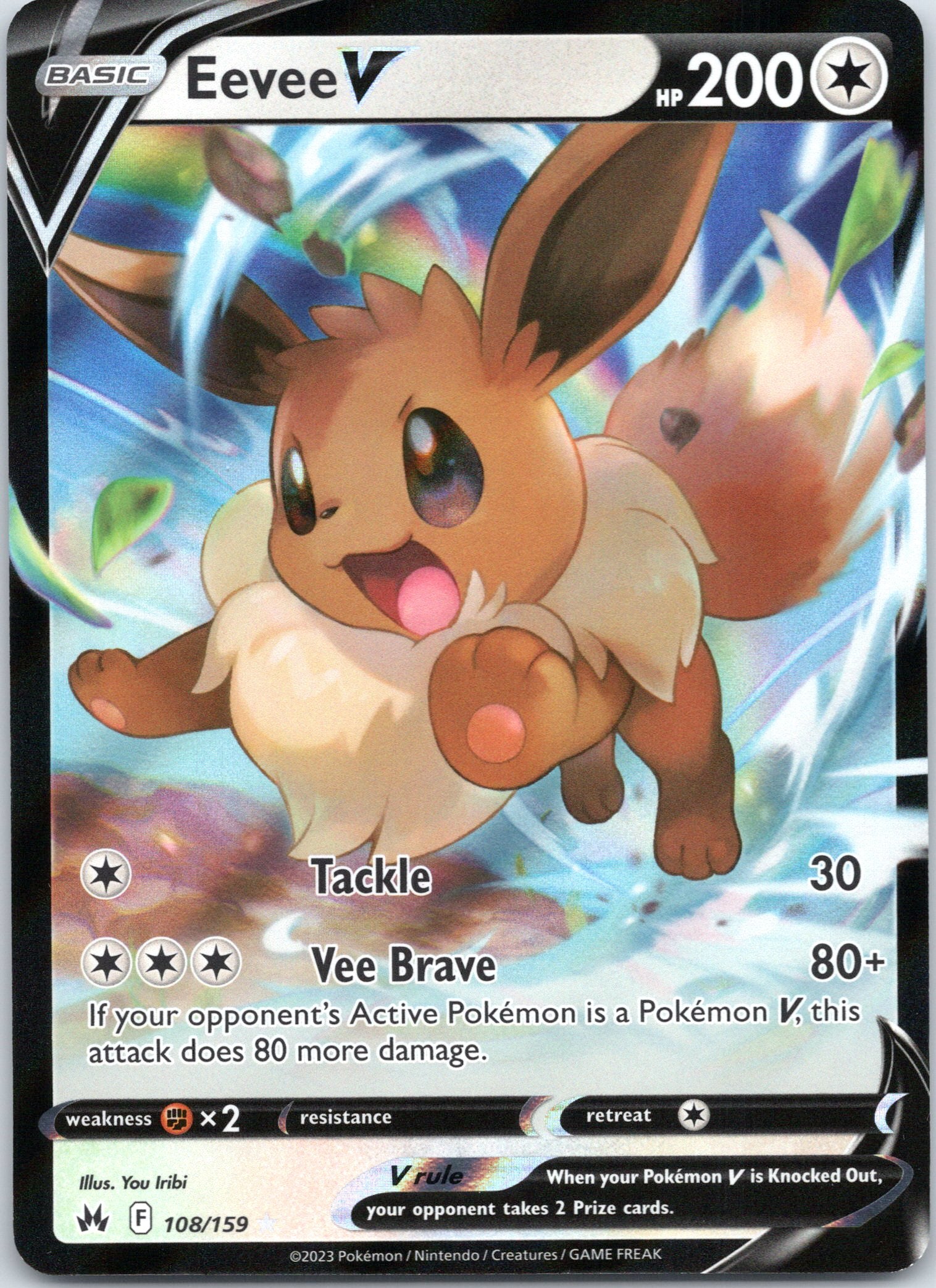 Eevee V - 108/159 - Ultra Rare