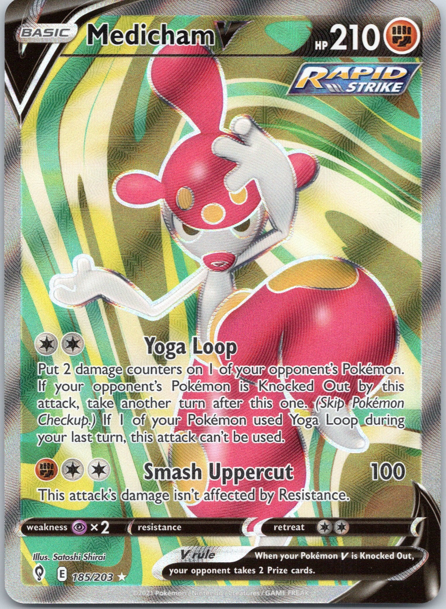 Medicham V (Full Art) - 185/203 - Ultra Rare