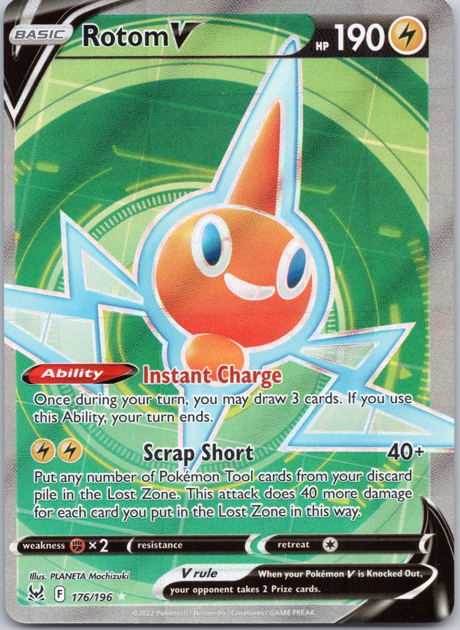 Rotom V (Full Art) - 176/196 - Ultra Rare