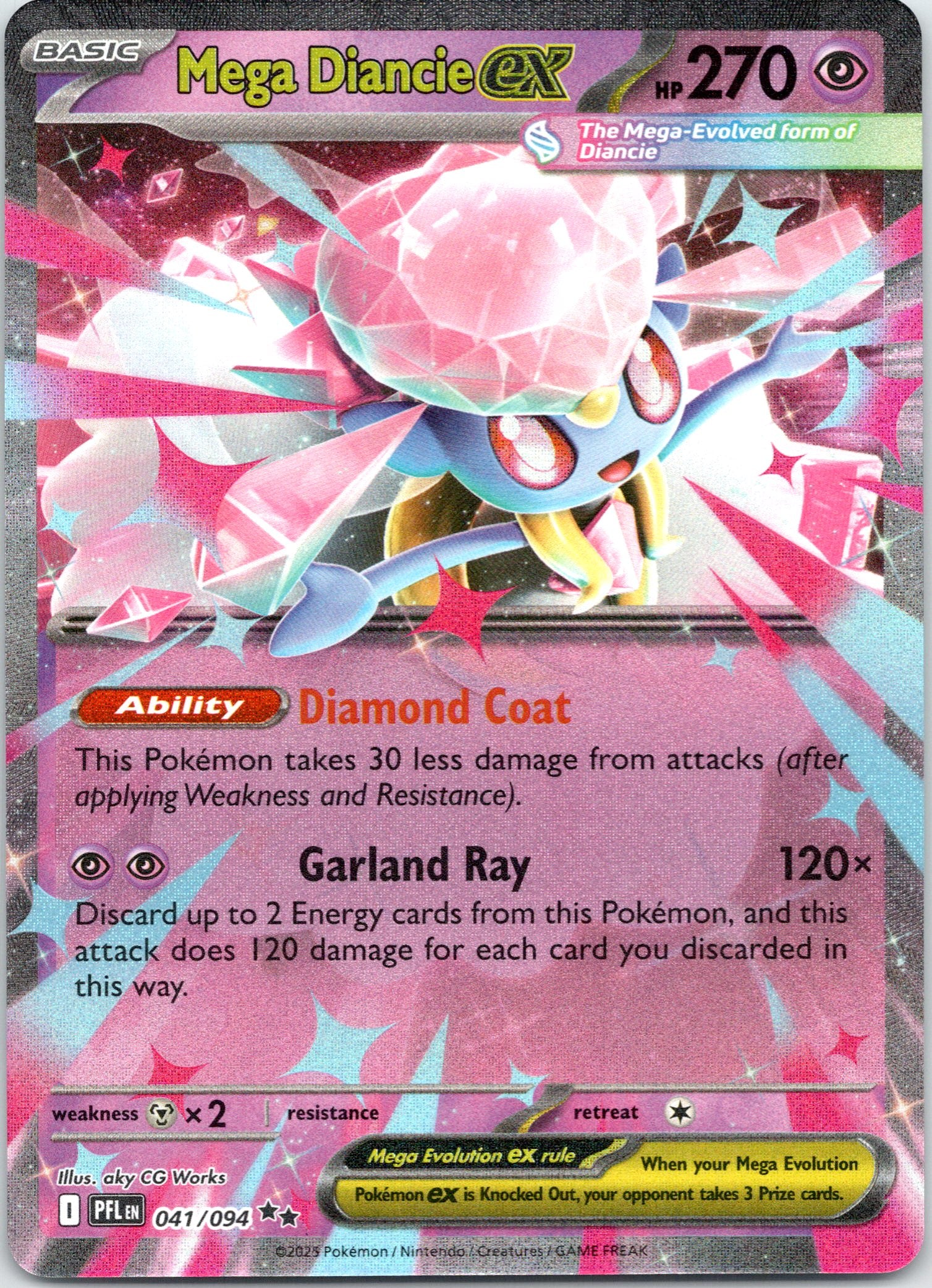 Mega Diancie ex - 041/094 - Double Rare