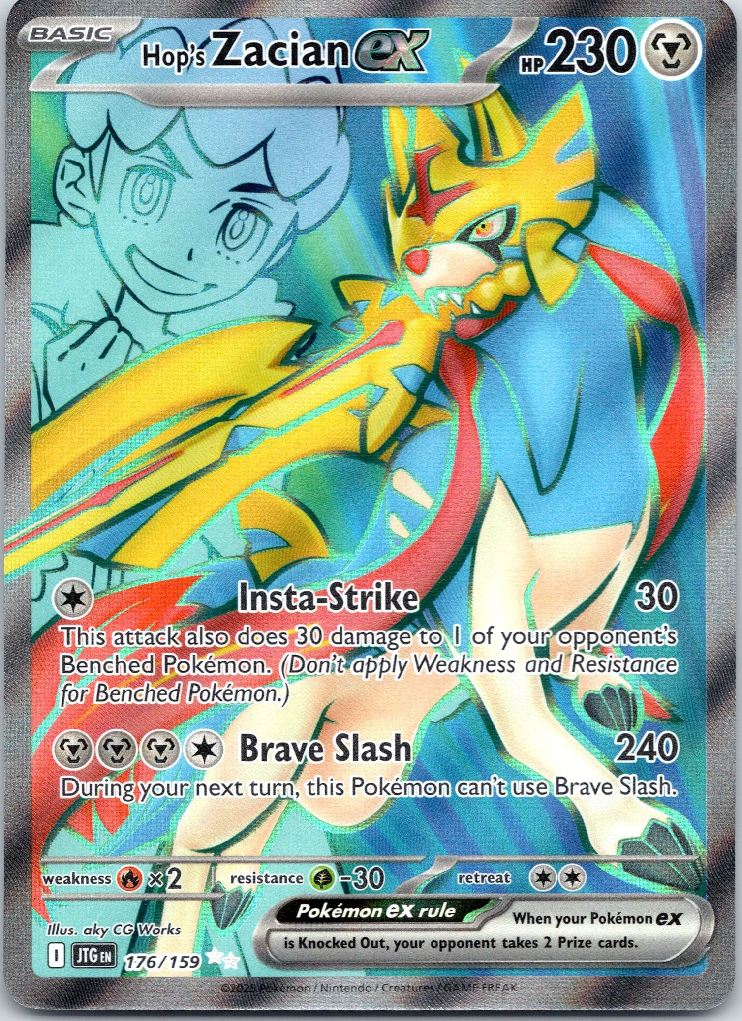 Hop's Zacian ex - 176/159 - Ultra Rare