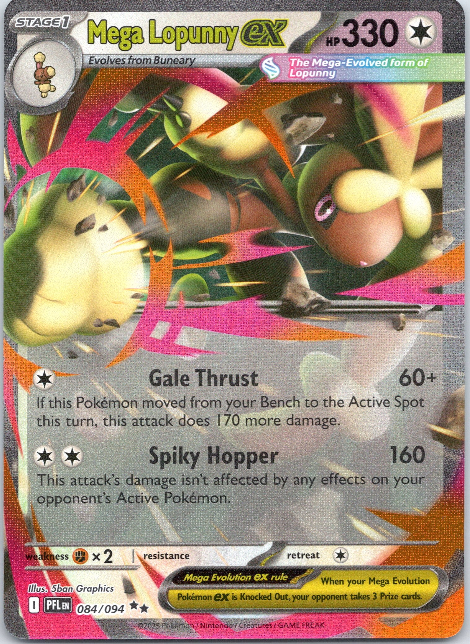 Mega Lopunny ex - - 084/094 - Double Rare