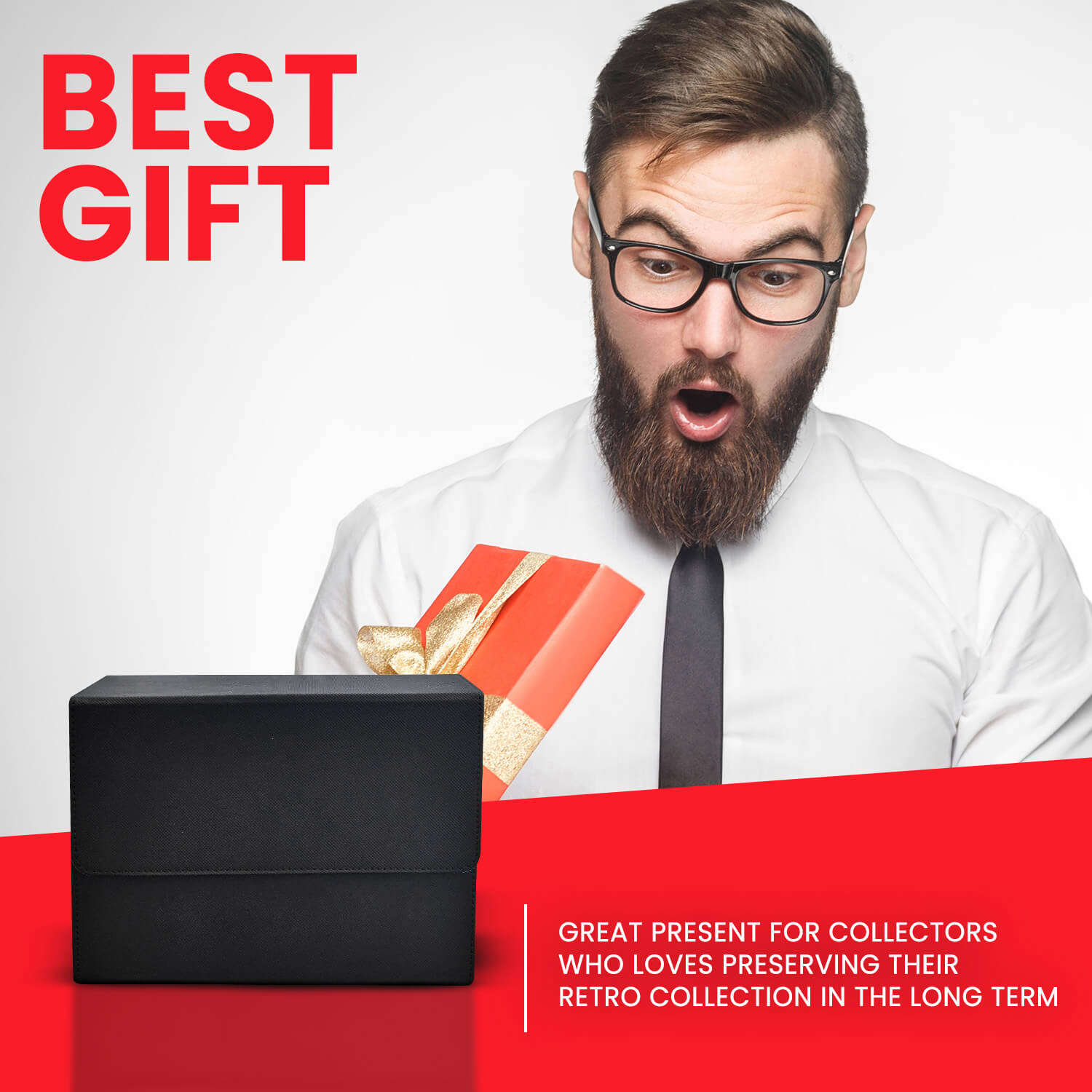 Magnetic Graded Card Deck Storage for 30 Graded Card