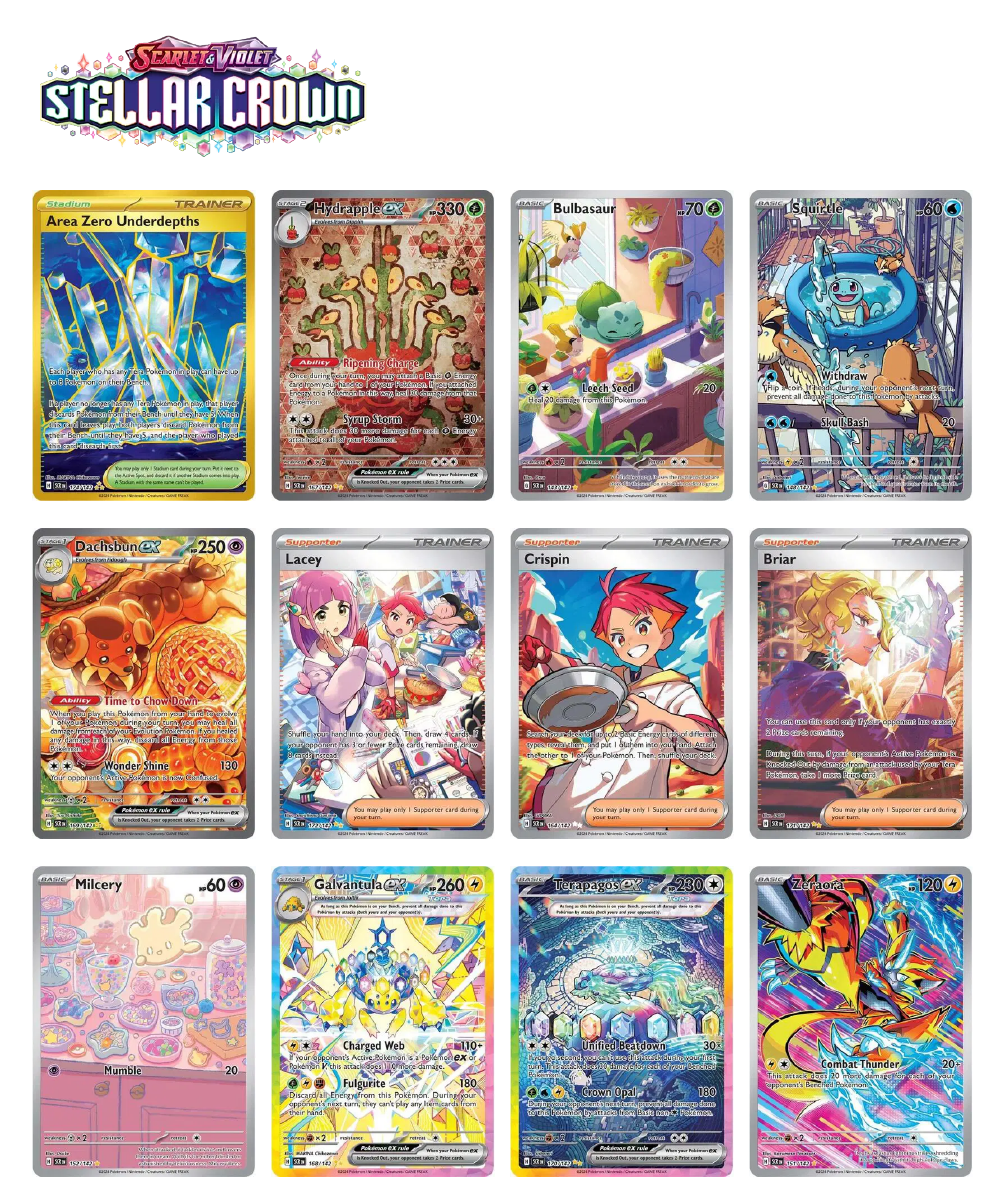 Stellar Crown Sleeved Booster Pack