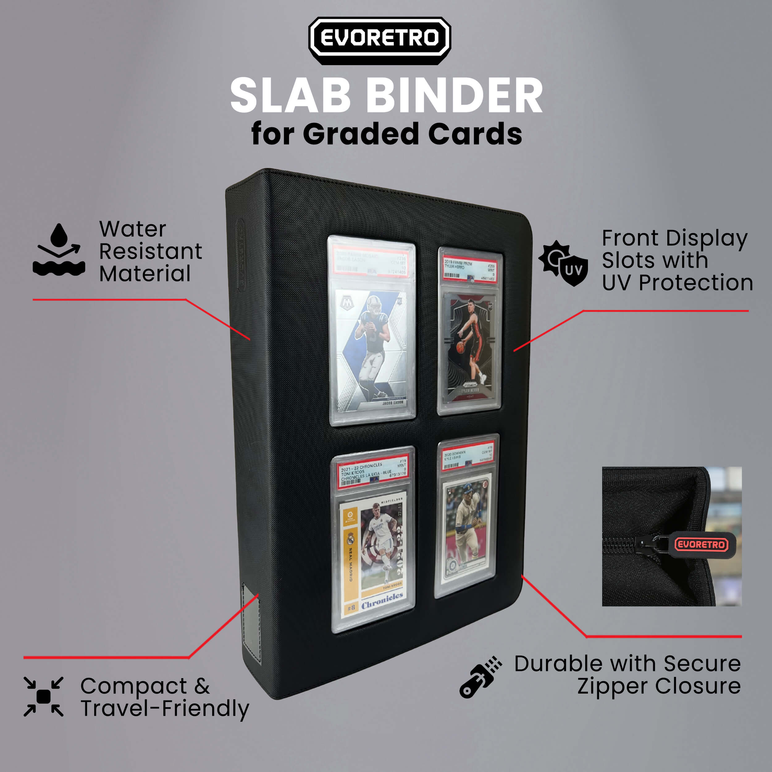 Slab Binder for Graded Cards – Holds 36 Slabs