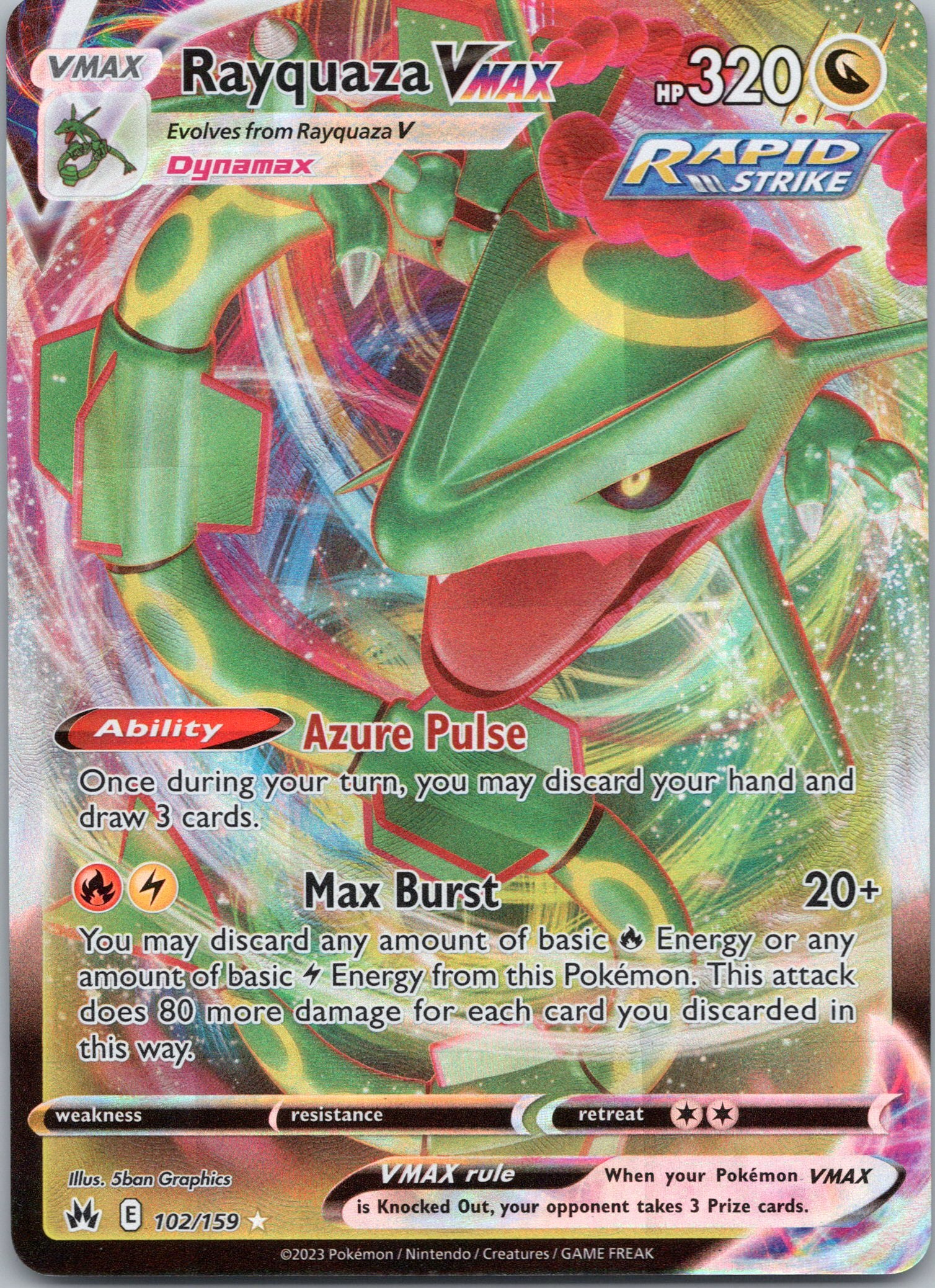 Rayquaza VMAX (102) - 102/159 - Ultra Rare