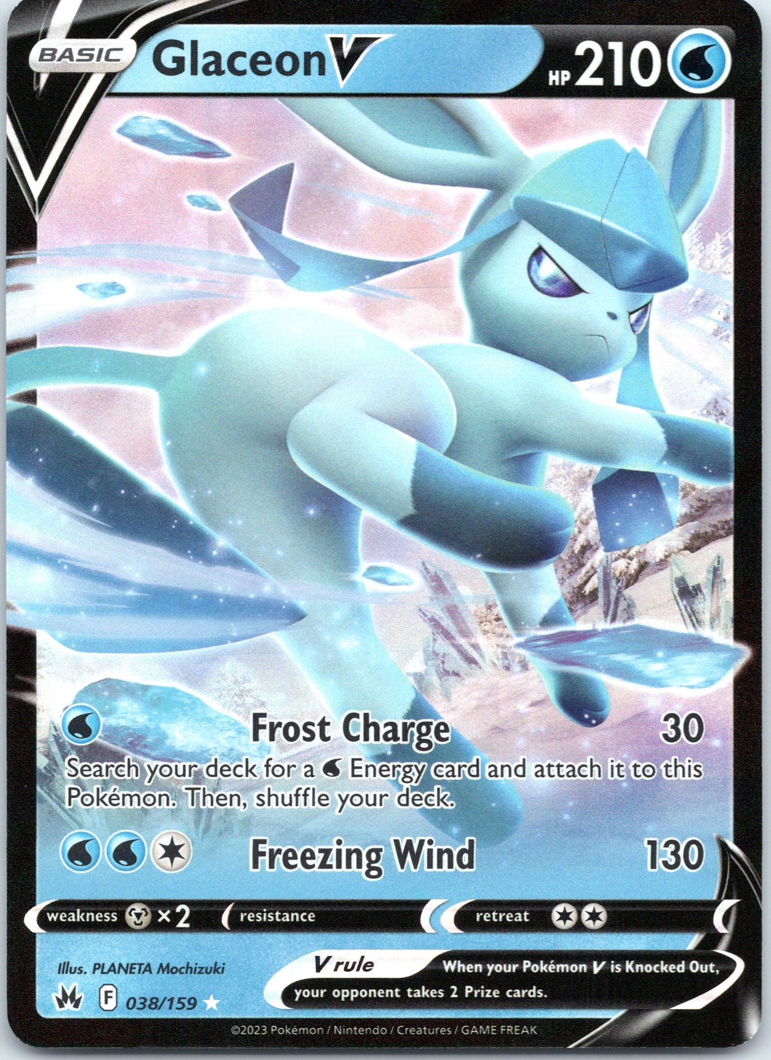 Glaceon V - 038/159 - Ultra Rare