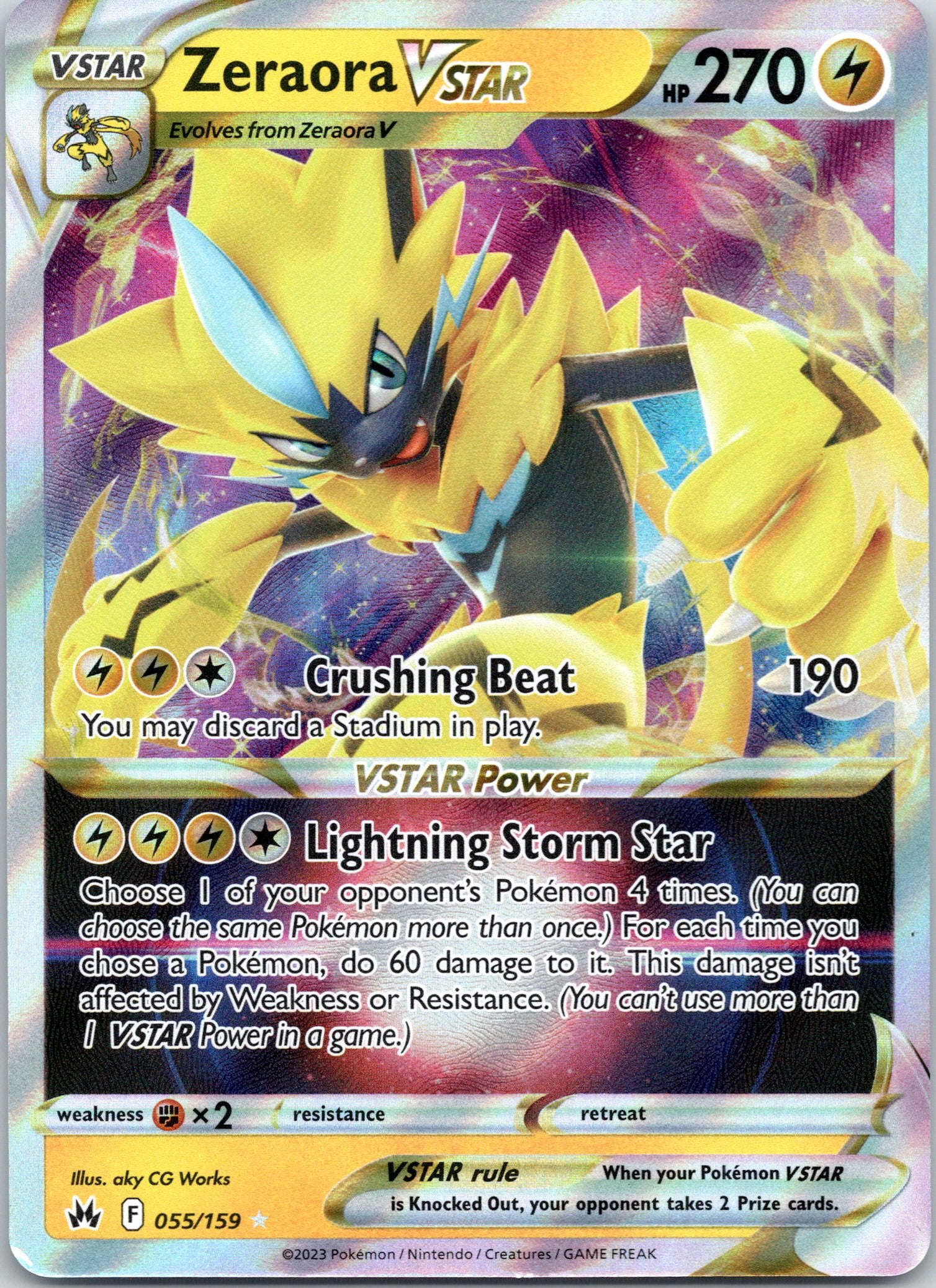 Zeraora VSTAR - 055/159 - Ultra Rare
