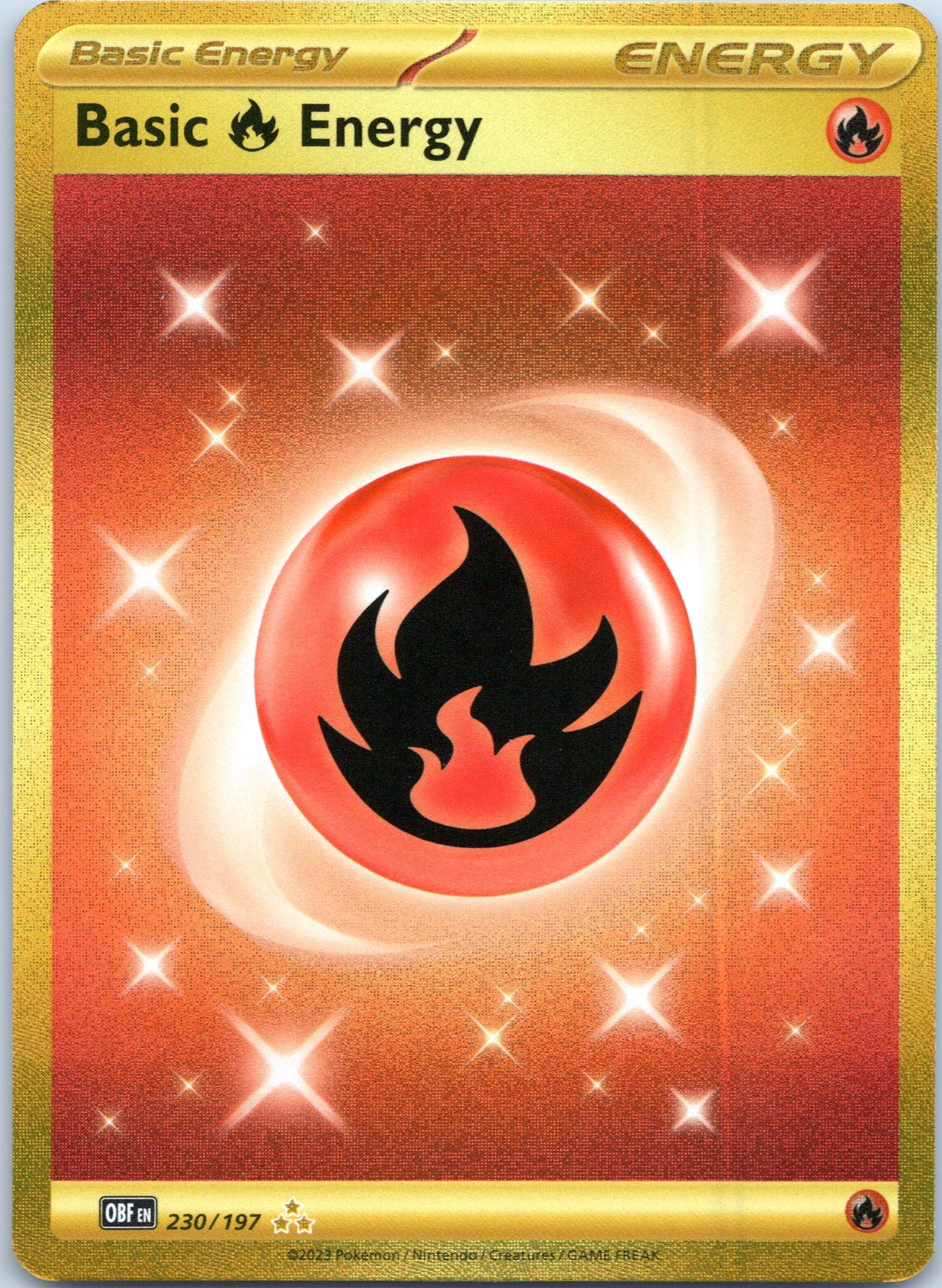 Basic Fire Energy - 230/197 - Hyper Rare