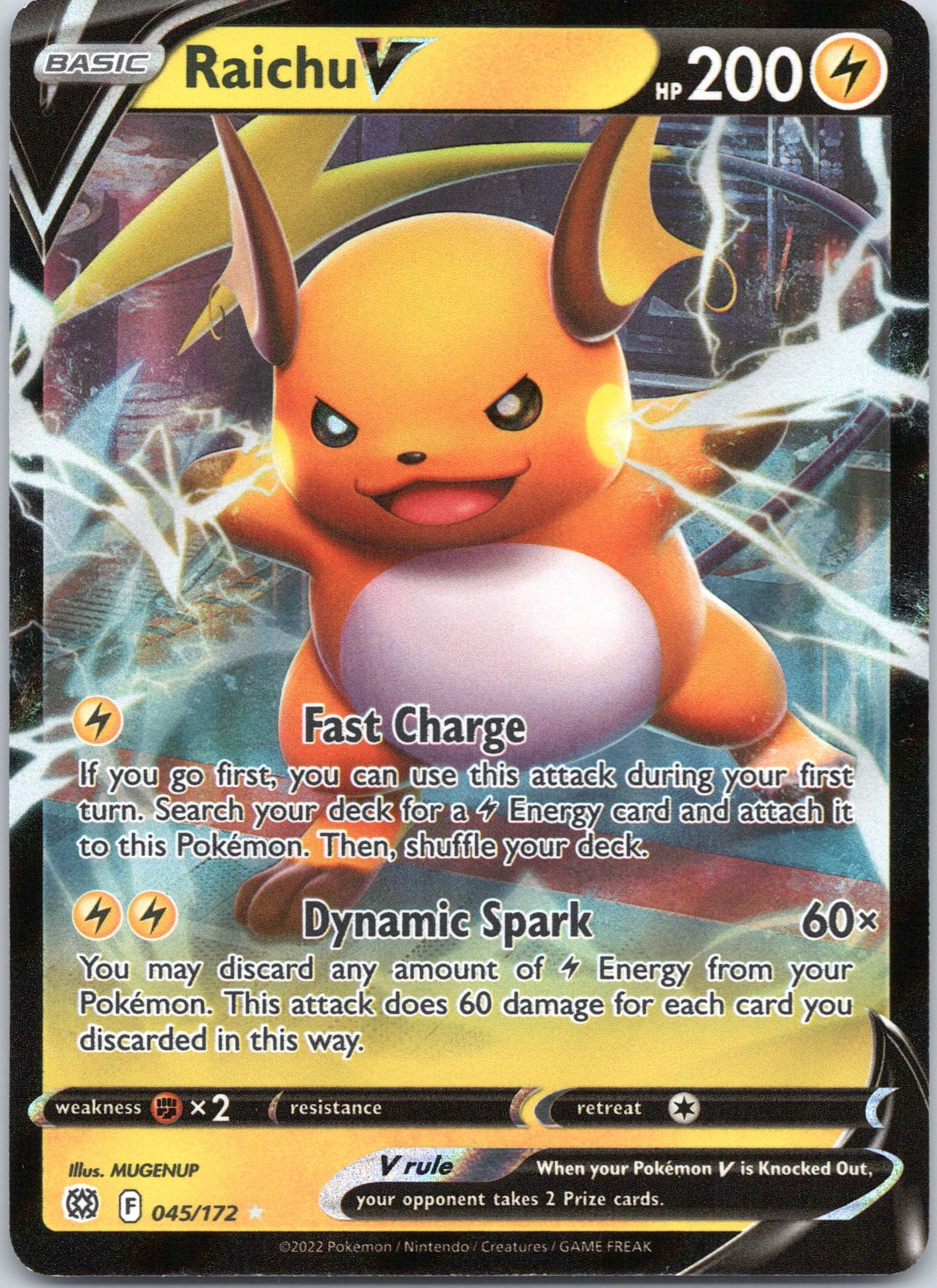 Raichu V - 045/172 - Ultra Rare