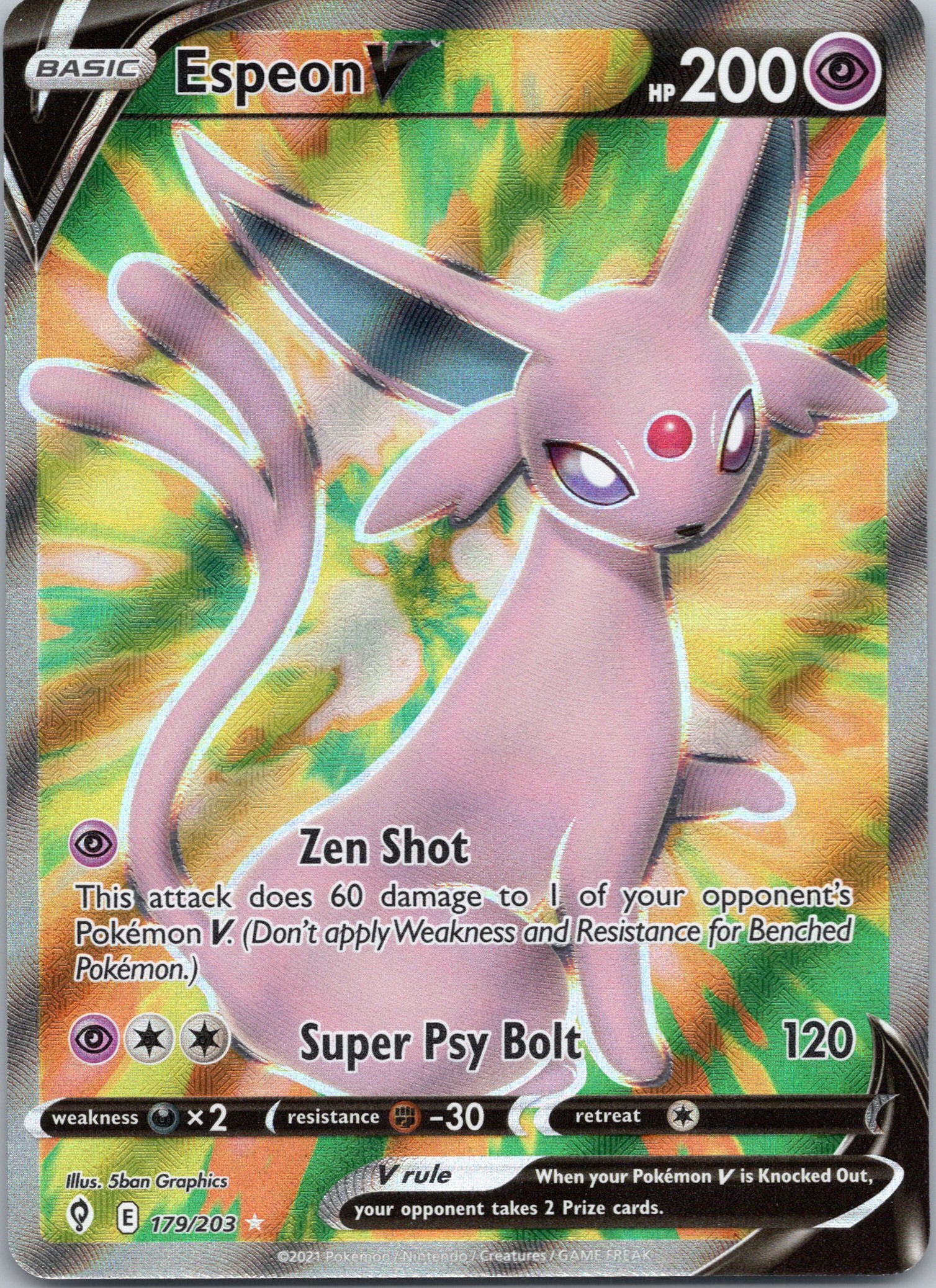 Espeon V (Full Art) - 179/203 - Ultra Rare