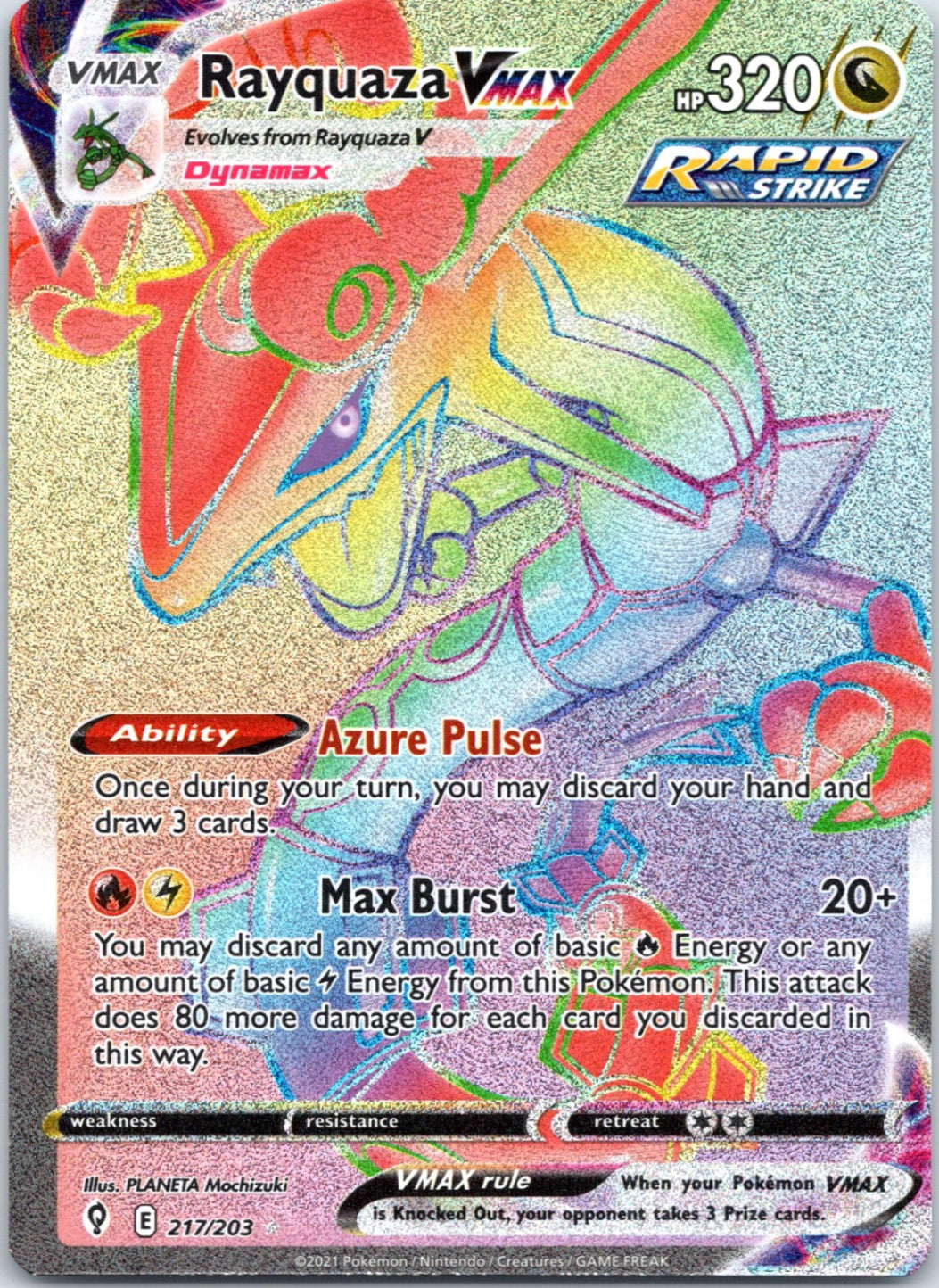 Rayquaza VMAX (Secret) - 217/203 - Secret Rare
