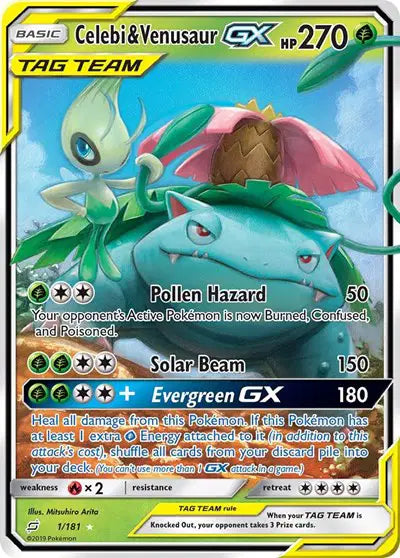 Celebi & Venusaur GX - 1 - Ultra Rare | Pokemon TCG | Kuma Card Club Montreal
