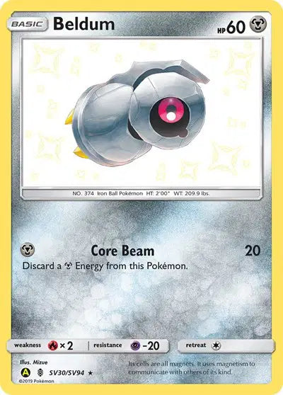 Beldum - SV30 - Shiny Holo Rare | Pokemon TCG | Kuma Card Club Montreal