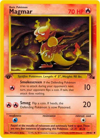 Magmar - 39 - Uncommon | Pokemon TCG | Kuma Card Club Montreal