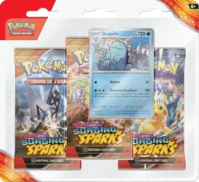 Surging Sparks 3 Pack Blisters [Quagsire] | Pokemon TCG | Kuma Card Club Montreal