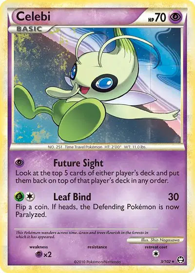 Celebi - 3 - Holo Rare | Pokemon TCG | Kuma Card Club Montreal