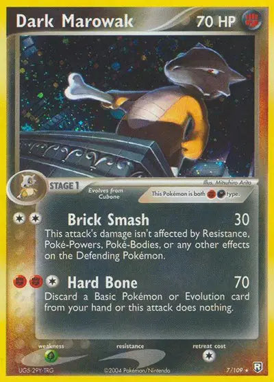 Dark Marowak - 7 - Holo Rare | Pokemon TCG | Kuma Card Club Montreal