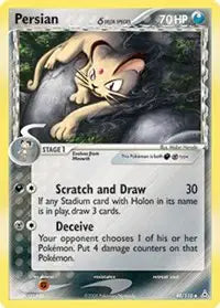 Persian (Delta Species) - 48 - Uncommon | Pokemon TCG | Kuma Card Club Montreal
