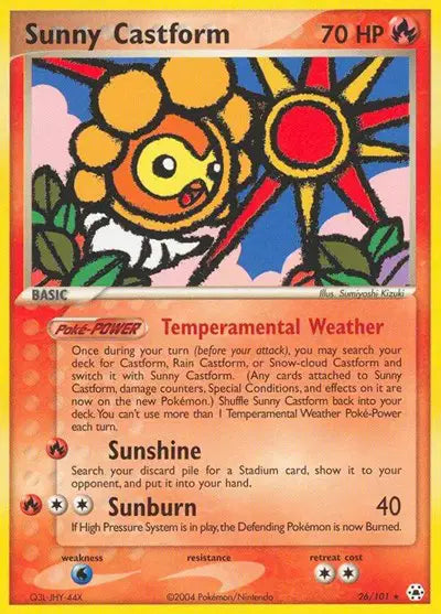 Sunny Castform - 26 - Rare | Pokemon TCG | Kuma Card Club Montreal